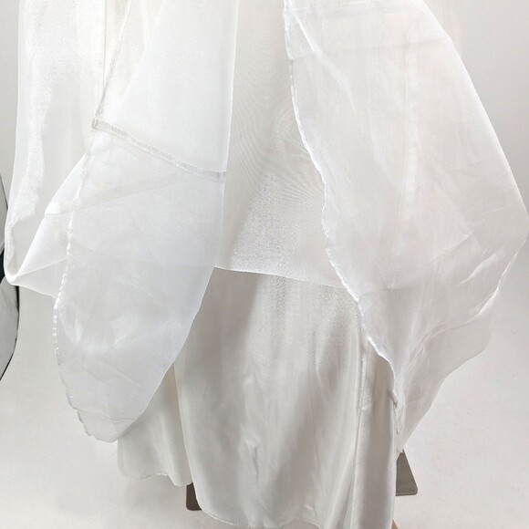 Vintage 1990s Y2K Aspeed Wedding Gown White Dress Beaded Formal Prom Size 9-10 - Picture 9 of 9